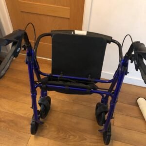 mobility walker with seat and storage folding