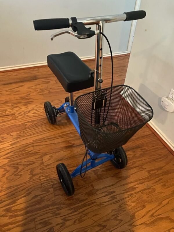tuffcare smooth seated knee scooter, slow propelled mobility knee walker.