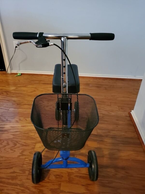tuffcare smooth seated knee scooter, slow propelled mobility knee walker.