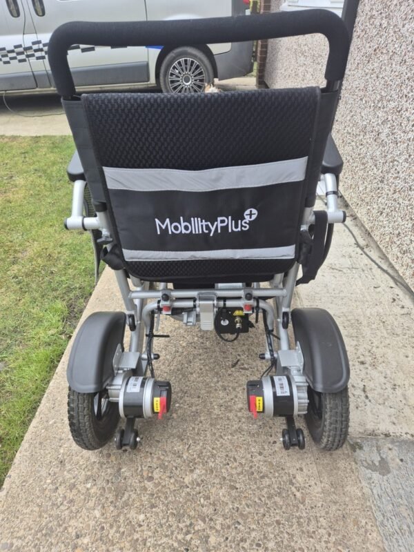 the mobilityplus+ ultra light instant folding electric wheelchair