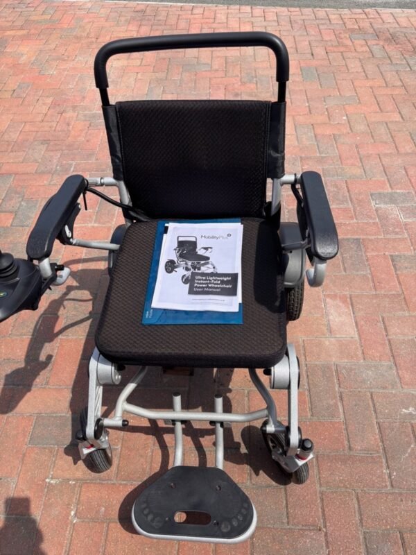 the mobilityplus+ ultra light instant folding electric wheelchair