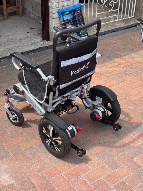 the mobilityplus+ ultra light instant folding electric wheelchair