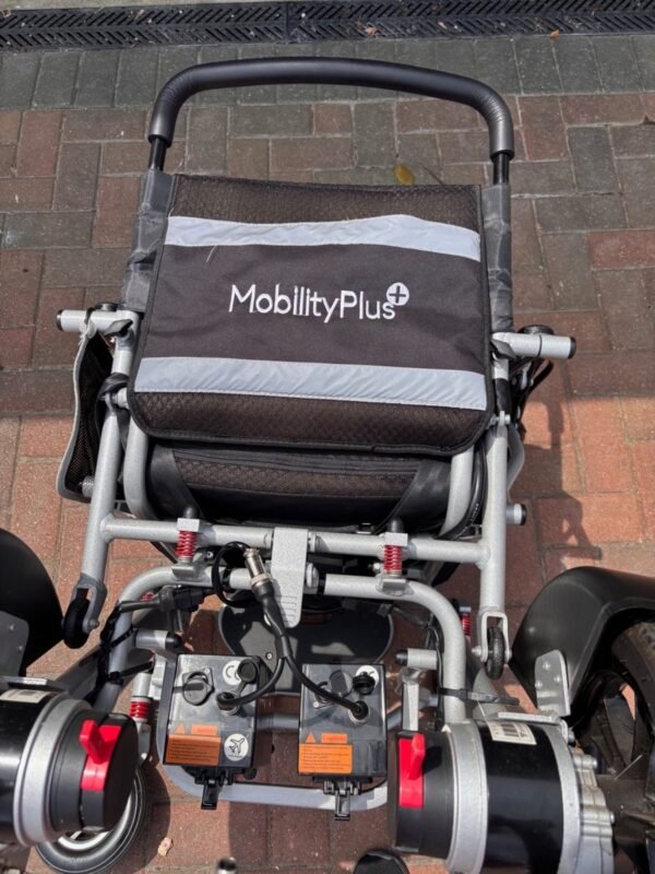 the mobilityplus+ ultra light instant folding electric wheelchair
