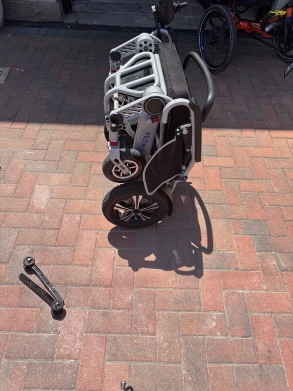 the mobilityplus+ ultra light instant folding electric wheelchair