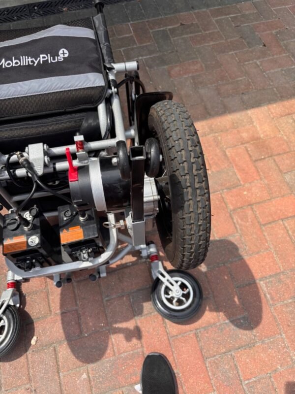 the mobilityplus+ ultra light instant folding electric wheelchair