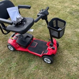 pride apex alumalite is a lightweight, foldable mobility scooter